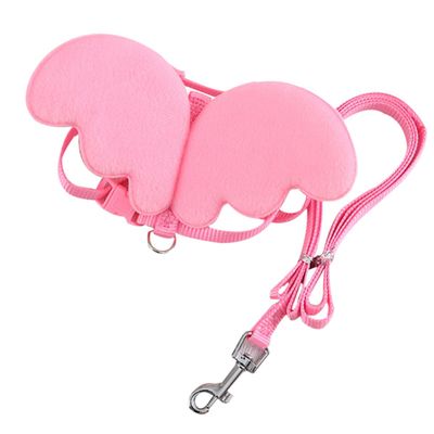 ELEOUTI Adjustable Pet Leash Nylon Pink for Small Animals