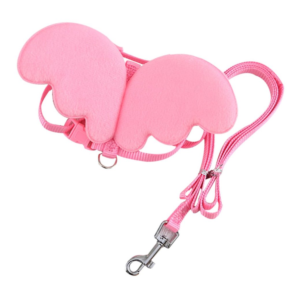 ELEOUTI Adjustable Pet Leash Nylon Pink for Small Animals