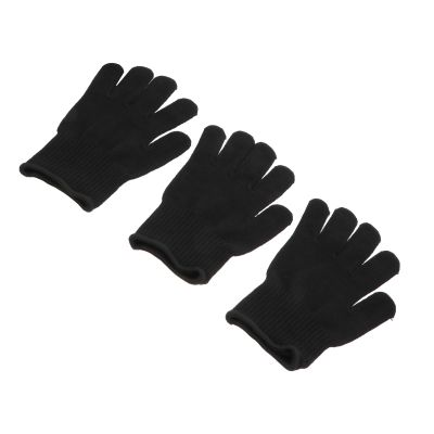 LIFKICH Heat-Resistant Cotton Gloves, 3-Pack