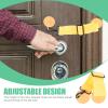 BETOOKY Adjustable Pet Door Guard, Durable Fabric Barrier for Cats and Dogs, Easy Installation, Yellow view 3