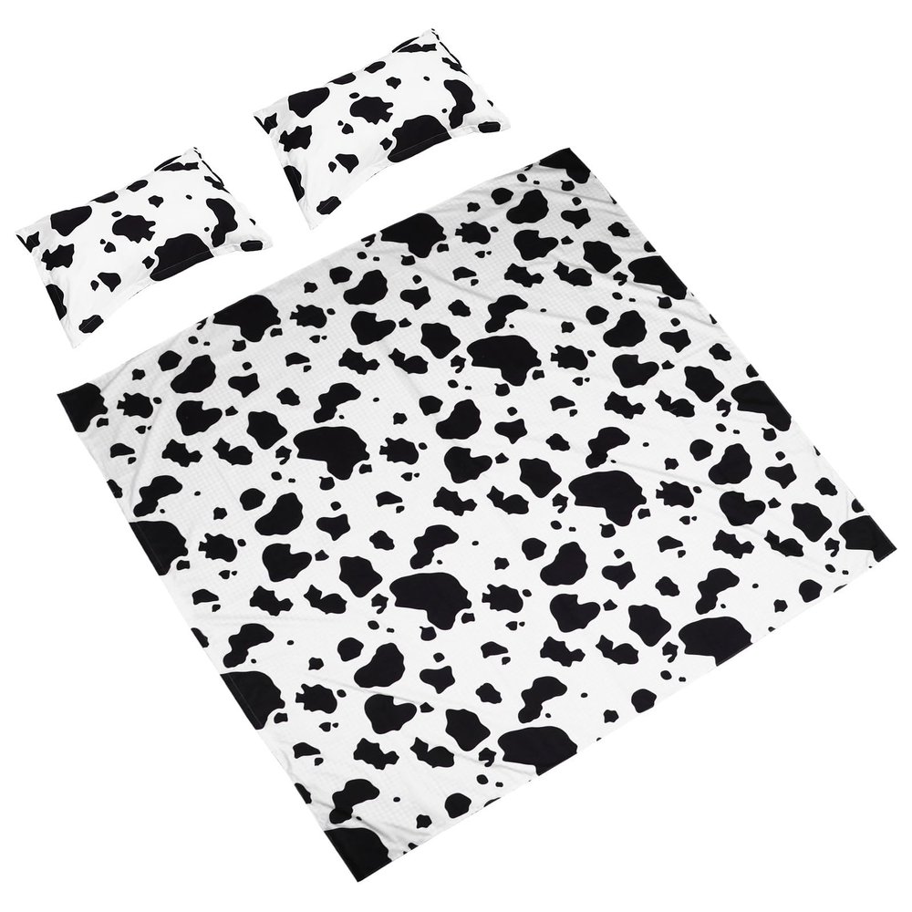 Uonlytech Nordic Cotton Bedding Set with Zipper, 3 Pieces, Patterned, for Boys' Rooms