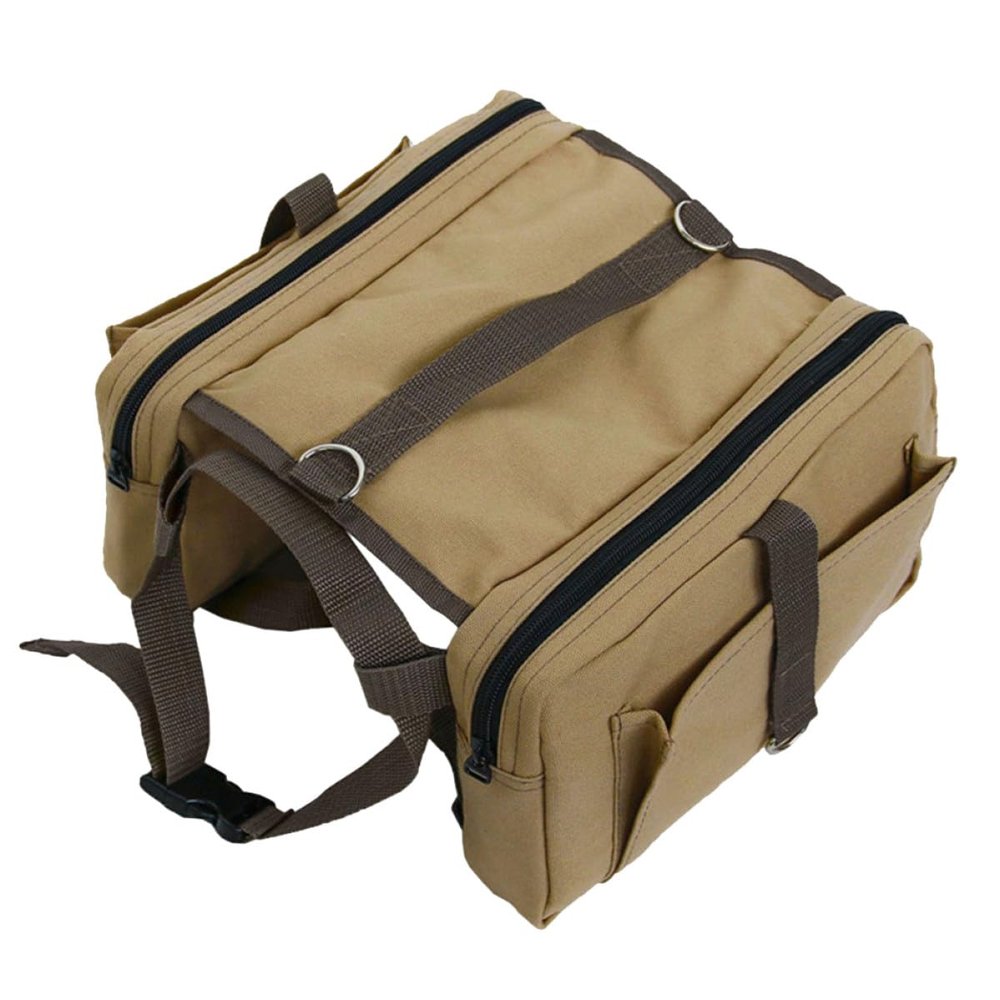 Happyyami Dog Saddle Bag with Adjustable Collar Straps