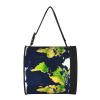 Cylinder Tissue Box with World Map Print, Portable Holder for Bathroom, Car, Office, and Home view 2