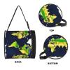 Cylinder Tissue Box with World Map Print, Portable Holder for Bathroom, Car, Office, and Home view 3