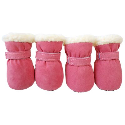 Warm Winter Dog Boots, 4-Piece Set, Non-Slip