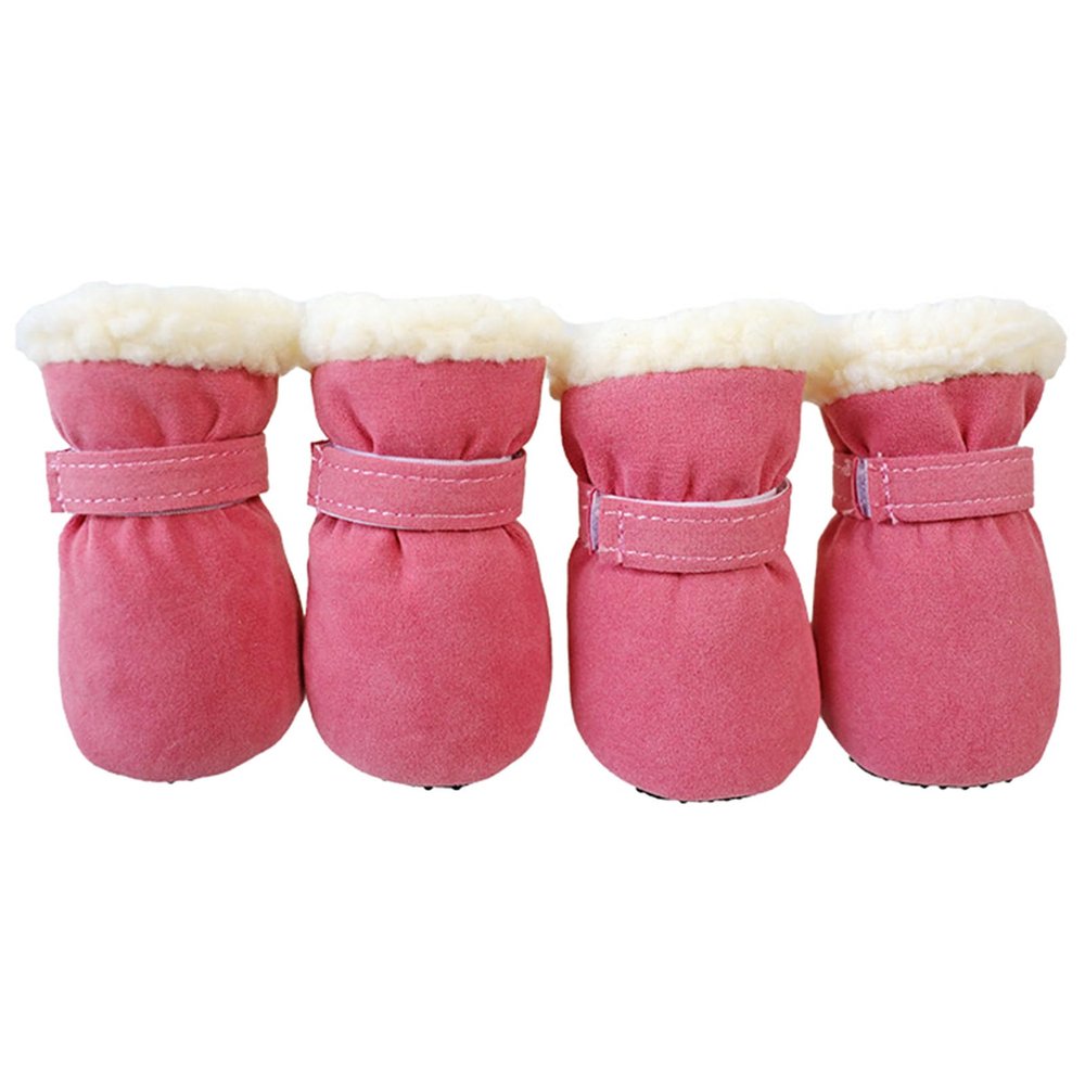 Warm Winter Dog Boots, 4-Piece Set, Non-Slip