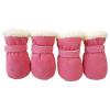 Warm Winter Dog Boots, 4-Piece Set, Non-Slip view 1