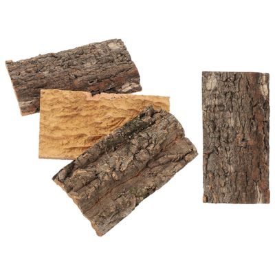 GLEAVI Reptile Cork Bark, Coffee Color, 4 Pieces