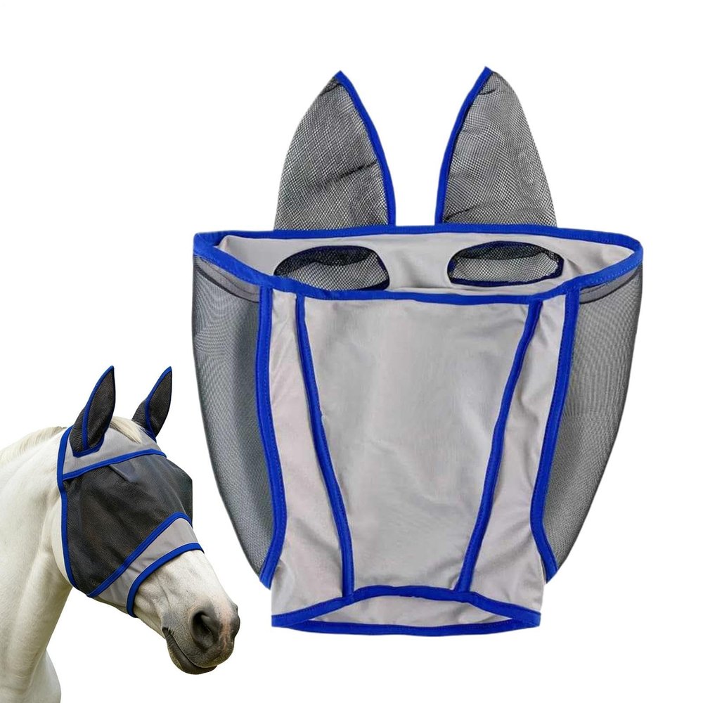 Fly Mask | Thin Protective Head Cover for Horses