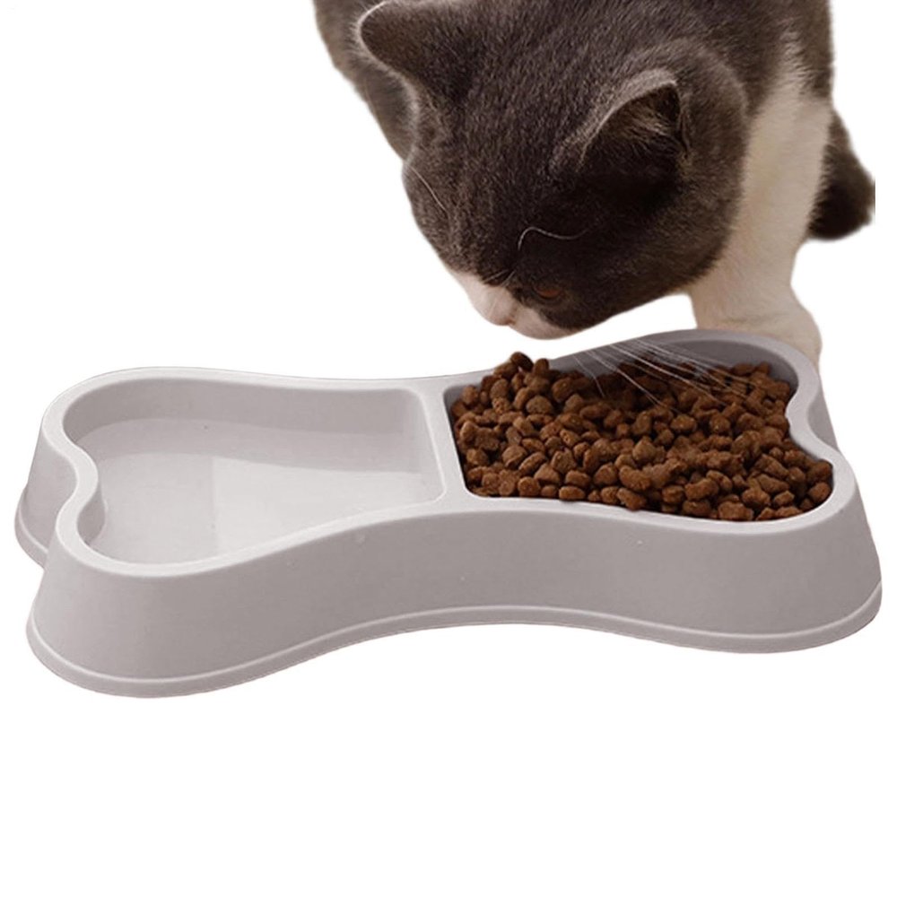 2-in-1 Non-Slip Dog Bowl for Food and Water