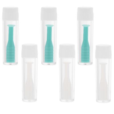 LIFKICH 6-Piece Silicone Contact Lens Suction Removers and Lens Plungers with Bottle Accessories for Gentle Removal of Hard and RGP Lenses