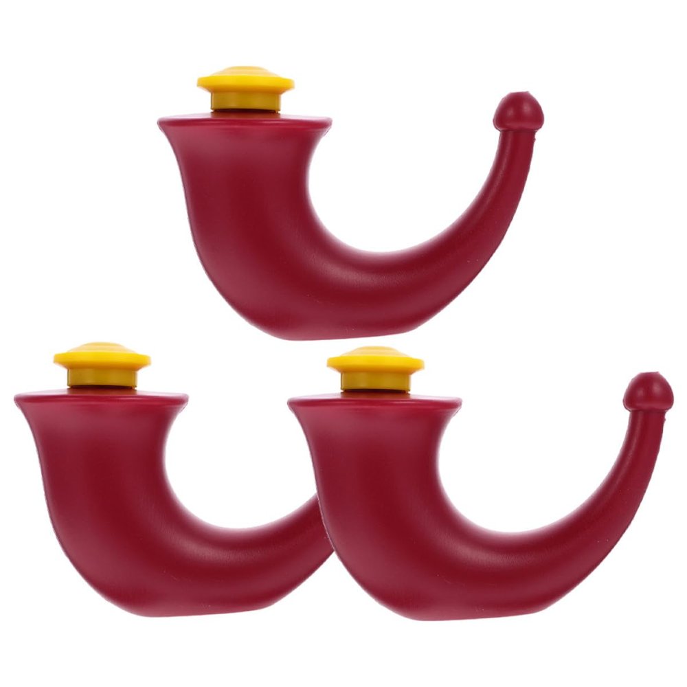 HEMOTON 3-Pack Plastic Nasal Rinse Bottles for Daily Nasal Cleaning