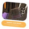 Hair Cleaning Brush with Wooden Handle, Nylon Bristles, Coffee Color view 3