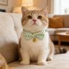 APGLSXY Stylish Dog Collar with Flower Pendant view 3