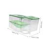 TOYANDONA Acrylic Breeding Tank for Small Fish and Shrimp, Green view 2