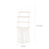 BETOOKY Rustic Macramé Hair Accessory Organizer, Cotton Rope and Wood, Hanging Hair Bow Holder for Bedrooms and Nurseries view 2