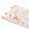 BETOOKY Rustic Macramé Hair Accessory Organizer, Cotton Rope and Wood, Hanging Hair Bow Holder for Bedrooms and Nurseries view 3