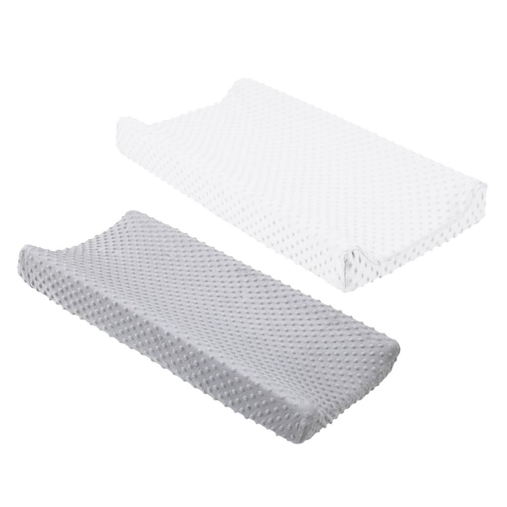 JHKNNK Removable Polyester Changing Pad Covers, 2-Pack, Skin-Friendly