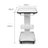 QLoztyse 3-Tier Salon Trolley with Organizer and Handle view 3