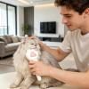 Paw-Shaped Cat Detangling Brush for Puppy Hair Removal view 2