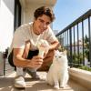 Paw-Shaped Cat Detangling Brush for Puppy Hair Removal view 3