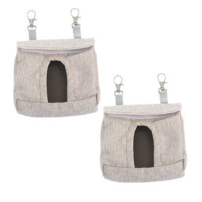 Abaodam 2-Pack Fabric Hay Bags for Small Animals