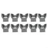 10-Piece Silicone Replacement Mouthpiece Set for Diving and Snorkeling, Flexible Fit, Secure Oral Grip (A) view 1
