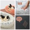 VHcgCGJ Fluffy Washable Anti-Anxiety Dog Bed, Non-Slip Plush Faux-Fur Round Pet Bed, Emerald Green, XL view 4