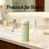 Cleanvo 4-in-1 Travel & Gym Dispenser, Leak-Resistant, 4 x 30 mL, White/Green view 3
