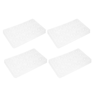 TOKIDNY 4-Piece Plastic Sugar Flower Holders for Fondant and Sugar Decorations