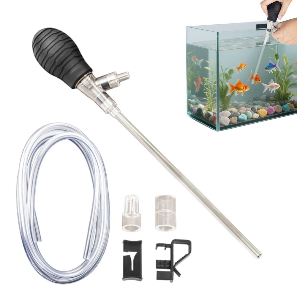 Flexible Multifunctional Compact Aquarium Gravel Vacuum