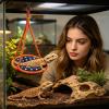 Generic Bearded Dragon Hammock - Comfortable Breathable Lounge - Bearded Dragon Terrarium Accessory view 3