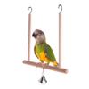Wooden Swing Perch with Metal Hook for Birds view 2