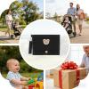 Foldable Travel Diaper Bag with Cute Bear Embroidery view 2