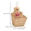 ibasenice Hanging Synthetic Storage Basket with Cute Bear Design for Organizing Small Items in the Bedroom or Living Room view 2