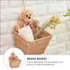 ibasenice Hanging Synthetic Storage Basket with Cute Bear Design for Organizing Small Items in the Bedroom or Living Room view 3