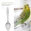 Garneck 50-Pack Stainless Steel Exotic Bird Feeding Spoons with Curved Spoon Heads view 3