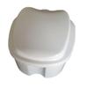 Warmhm Plastic Denture Containers, 2-Pack, Random Color, with Strainer and Hinge, Portable Storage Box, Blue view 2