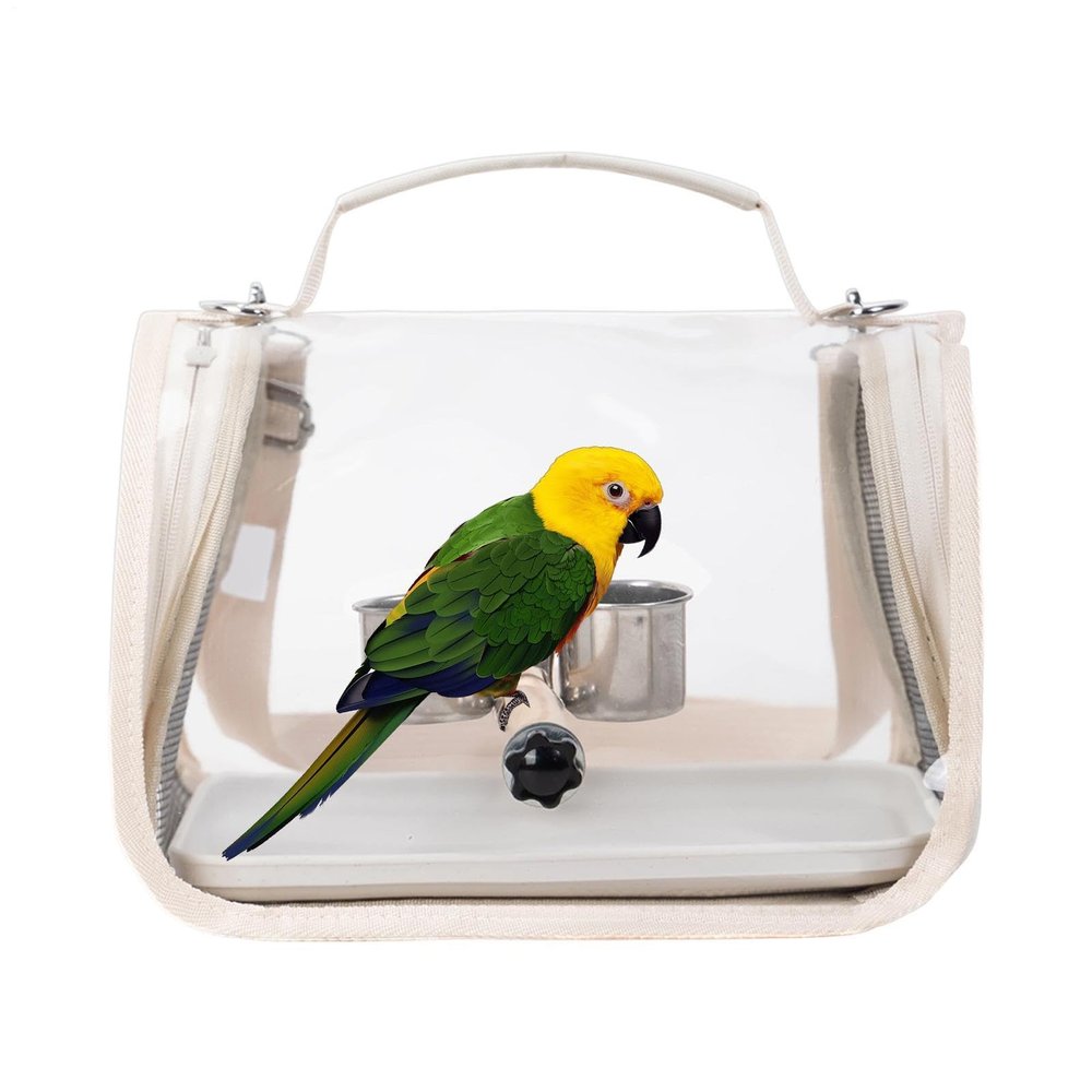 Bird Travel Carrier Bag with Perch