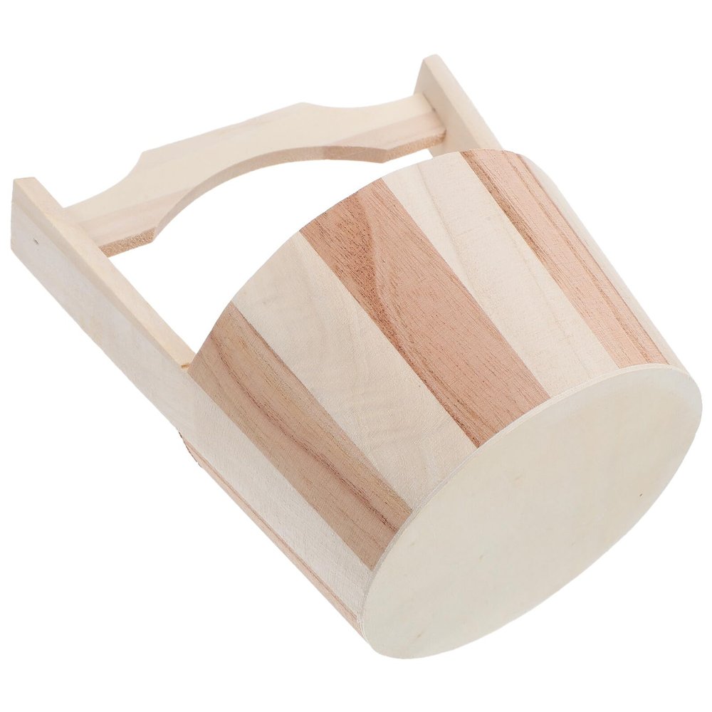 LALAFINA Small Sauna Bucket with Handle for Sauna and Bath