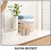 LALAFINA Small Sauna Bucket with Handle for Sauna and Bath view 2