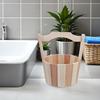 LALAFINA Small Sauna Bucket with Handle for Sauna and Bath view 4