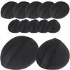 GRADENEVE 12 Black Sponge Hair Volume Pads for Women, Comfortable to Wear, for Concealing in Hair and Creating Naturally Voluminous Hairstyles view 1