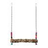 Generic Chicken Toy for Coop with Bell and Wooden Stand view 1