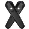 2-Piece Black Cowhide Leather Scissor Sheaths view 1