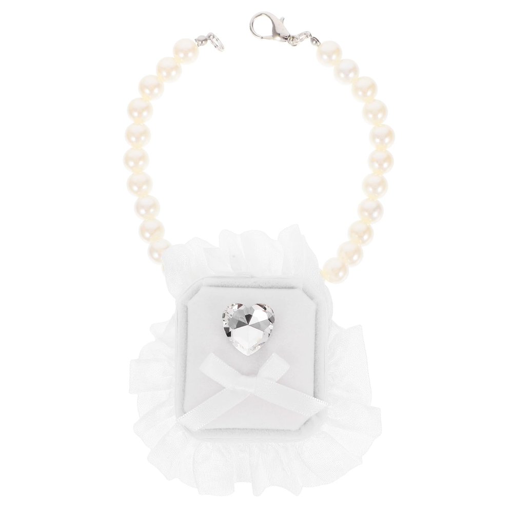 Happyyami Pet Ring Storage Box Ring Bearer Holder