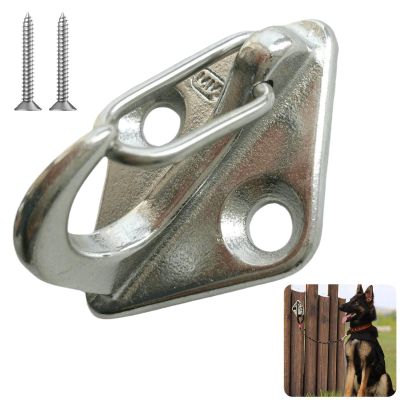 Stainless Steel Dog Tie-Out Hook, Wall-Mount