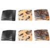 CATIEBYE 6-Pack Acetate Hair Combs in Classic French Style view 1