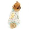 PAIDEFUL Printed Dog Pajamas with Plush Banana, Cream, Size S view 3