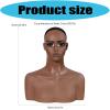 Skin-Tone Hair Display Head with Double Shoulder Base view 4